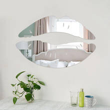 Сексуальная 3D зеркальная Настенная Наклейка Kiss Lips DIY художественная роспись домашний декор акриловые наклейки Прямая поставка 2024 - купить недорого