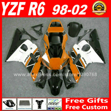ABS fairing fit for YAMAHA YZF R6 98 99 00 01 02 1998 1999 2000 2001 2002 fairings kits free custom 2024 - buy cheap