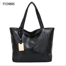Hot Women Shoulder Bag Fashion Women Handbags Crocodile Texture Soft Leather Large Capacity Tote Bag Casual PU Leather Hand Bags 2024 - buy cheap