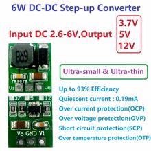 10X  mini 5W  2.6-6V to 3.7V 5V 12V Boost Voltage Regulator Module DC-DC Step-up Converter Board  DD0512MA 2024 - buy cheap