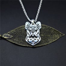 Elfin Wholesale Trendy French Bulldog Necklaces Gold Color Silver Color Bulldog Jewellery Pendant Necklaces Women Men Jewellery 2024 - buy cheap