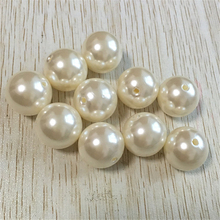 20mm 110pcs/lot  Creamy white (Rice white ) chunky Acrylic ABS Pearl Beads for Chunky Necklace Jewelry making#41 2024 - buy cheap