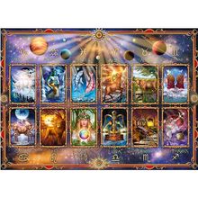 full square/round 5D diy diamond painting"tarot cards zodiac signs 12 constellations'"embroidery pattern Cross Stitch mosaic 2024 - buy cheap