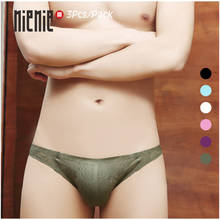 3pcs/lot New men's underwear thin sweat absorbing breathable sexy transparent lace panties Male briefs - 6 Color 2024 - buy cheap