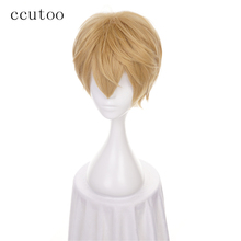 ccutoo 30cm Short Kano Blonde Yellow Mix Fluffy Layered Synthetic Wig Heat Resistance Cosplay Wig Heat Resistance Fiber 2024 - buy cheap