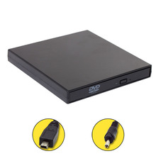 Novo ultra fino externo usb 2.0 slot-em DVD-RW CD-RW cd player driver escritor rewriter para pc em88 2024 - compre barato