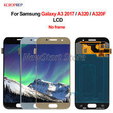 Без рамки для Samsung Galaxy A3 2017 A320 ЖК-дисплей кодирующий преобразователь сенсорного экрана в сборе 4,7 "для Samsung A320 A320F SM-A320 LCD 2024 - купить недорого