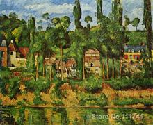 modern landscape High quality painting of Paul Cezanne The Chateau de Medan Hand painted 2024 - buy cheap