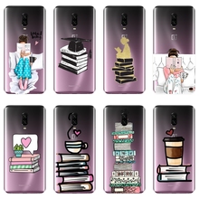 For One Plus 6 6T 5 5T 3 3T Case Silicone Soft Book Girl Heart Coffee Cartoon Back Cover For OnePlus 6 6T 5 5T 3 3T Phone Case 2024 - buy cheap