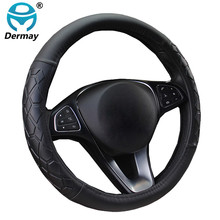 Non-slip Car Steering Wheel Cover Faux Leather 5Colors 38cm Durable Braid On The Steering Wheel Volant Auto Interior Accessories 2024 - buy cheap