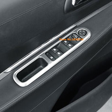 Interruptor de cristal de ventana interior de coche, molduras de Marcos, molduras de panel, para Peugeot 3008, 2013, 2014, 2015, cromo ABS, 4 Uds. 2024 - compra barato
