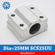 SCS25UU SC25UU Linear Bearing 25mm Linear Slide Block 25mm CNC Router linear slide For 25mm Linear Shaft 2024 - buy cheap