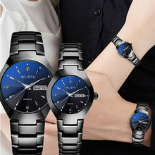 Couple Watches Top Brand Luxury Diamond Business Wrist Watch for Men Hour WLISTH Quartz Women Watches Dress Stylish Men's Watch 2024 - buy cheap