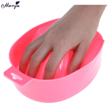 Monja для маникюра палец моющее Очищение замочить очистки чаши акриловый лак для ногтей УФ-гель Удалить лоток для ванной комнаты маникюрные инструменты 2024 - купить недорого