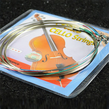 Alice-cuerdas de núcleo de acero para violonchelo A803, accesorio de níquel y plateado, extremo de bola niquelado, adecuado para 4/4 cellos, 1 paquete 2024 - compra barato
