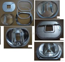 Junta de silicone + refletor + capa de alumínio wujiantao-lentes de vidro led 107mm x 87mm 2024 - compre barato