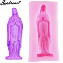 Woman Goddess Girl Prayer Candle Moulds Soap Mold Kitchen-Baking Resin Silicone Form Home Decoration 3D DIY Clay Craft Wax m602 2024 - buy cheap