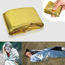 Portable Emergency Foil Mylar Blanket Rescue Thermal Aids Retain Body Heat for Camping Hiking YS-BUY 2024 - buy cheap