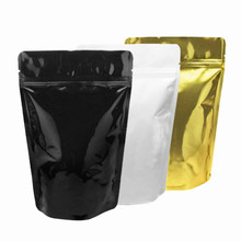 Wholesale Glossy Color Stand up Aluminum Foil Ziplock Bag Snack Cookie Tea Coffee Packaging Bag Doypack Color Foil Zipper Bags 2024 - buy cheap