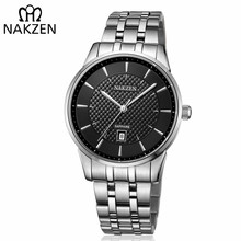 NAKZEN Top Luxury Brand Men's Watches Man Waterproof Stainless Steel Quartz Watch Male Business Classic Clock Relogio Masculino 2024 - buy cheap