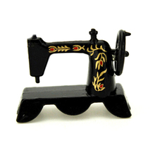 1/12 Scale Dollhouse Black Sewing Machine Furniture Miniatures Accessories Kids Toys Gift New 2024 - buy cheap