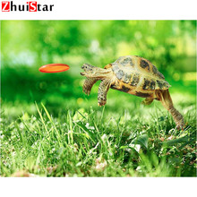 Full square 5D DIY diamond painting cute turtle diamond embroidery animal mosaic digital stickers cross stitch home decorat  ZWQ 2024 - buy cheap