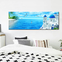 Quadros de pintura para parede, arte de castelo para sala de estar, pôster modular, tela à prova d'água 2024 - compre barato