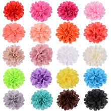 Yundfly 10PCS Fashion Big Mesh Eyelet Fabric Flower Artifical Flower for DIY Baby Girls Hair Accessories 2024 - buy cheap