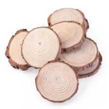 Rebanadas de madera para troncos de navidad, cumpleaños, Baby Shower, país rústico, manualidades de decoración, centros de mesa de boda 2024 - compra barato