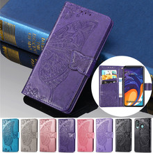 Butterfly Pattern Leather Case For Samsung A60 Wallet Cover for Samsung Galaxy A20 Core A20E A10 A30 A40 A50 A70 A80 A90 Cases 2024 - buy cheap