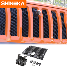 SHINEKA Racing Grills Smart Lock Hood Catch Kit Assembly Anti-Theft Security Lock Set 2018 for Jeep Wrangler jl Accessories 2024 - buy cheap