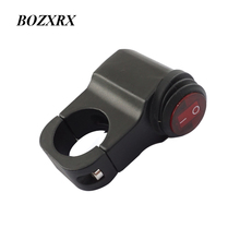 BOZXRX Waterproof 12V Motorcycle 7/8" 22mm Handlebar Switches Headlight Hazard Brake Fog Lights ON OFF  With Indicator Light 2024 - buy cheap