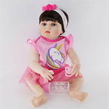 DollMai 22inches 57CM Full Body SIlicone Reborn Babies Doll Bath Toy Lifelike Newborn Princess Baby Doll Bonecas Bebes Reborn 2024 - buy cheap