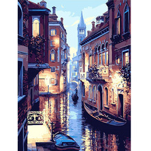 GLymg Kits For Adults 5D Diamond Craft Painting Peaceful Venice Night Mosaic Gift Diy Diamond Embroidery Kits Wall Art Decor 2024 - buy cheap