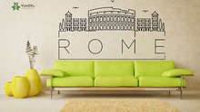 YOYOYU Wall Decal Italy Room City Skyline Wall Stickers Removable Fashion Design Livingroom Art Mural Interior Home Decor SY757 2024 - buy cheap