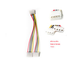 4 Pin IDE силовой сплиттер кабель 1 папа 2 Женский 2 Way Y сплиттер компьютерный кабель 2024 - купить недорого