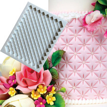 Mini molde de silicona continuo para acolchar, molde de alta temperatura para decoración de dulces, fondant de silicona y epoxi, CakeA097 2024 - compra barato