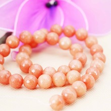 10mm Accessories Series Pink Chalcedony Natural Round Faceted loose beads Diy stone 15inch Women Jewelry making design wholesale 2024 - buy cheap