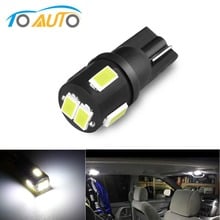 1pcs T10 W5W 194 168 LED Bulbs Dome Light 12V 300LM White Car Lights Parking Bulb Clearance Reading License Plate Lamp Auto 2024 - buy cheap