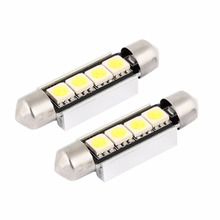 Bombilla LED CANBUS para estacionamiento de coche, 41mm, C5W, C10W, 4 SMD, 5050, sin ERROR, festón luz, 2 uds. 2024 - compra barato