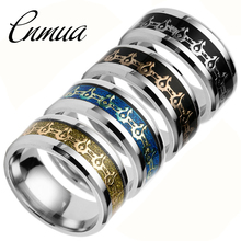 Модное новое популярное кольцо с надписью в европейском и американском стиле, кольцо из титановой стали высокого качества для мужчин и женщин 2024 - купить недорого