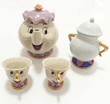 Мультяшная кружка Красавица и чудовище, чайный набор, чайник, горшок, чашка с чипом, прекрасный подарок для друга, быстрая доставка 2024 - купить недорого