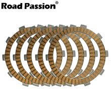 Road Passion 5pcs Motorcycle Clutch Friction Plates Kit For Yamaha Trailway TW200 1987-2014 TW225E 2002-2007 TW125 1999-2004 2024 - buy cheap