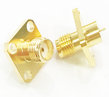 10pcs SMA Jack Female 4 Hole Panel Mount  With Solder Post RF Connector Adapter 2024 - buy cheap