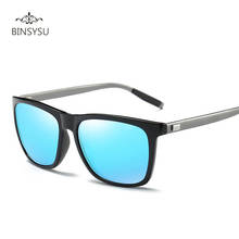 Fashion Classic Women Aluminum Polarized Square Sunglasses Men Driving Mirror Retro Brand Designer Sun Glasses For Mens UV400 2024 - buy cheap