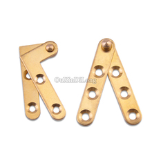 High Quality 10PCS Pure Brass Invisible Door Pivot Hinges 360 Degree Rotating Inset Hidden Door Hinges Install up and down 2024 - buy cheap