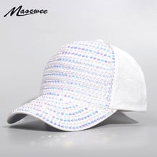 Womens Rhinestone Baseball Caps Female Luxury Bling Hats Outdoor Diamond Pearl Sun Hat Girl Snap Back Gorras Sports Hat Cap 2024 - buy cheap