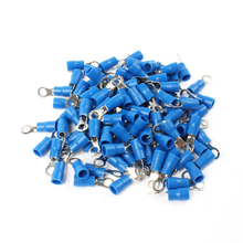100Pcs Rv2-4 Blue Ring Insulated Wire Connector Electrical Crimp Terminal Cable Wire Connector for 1.5-2.5Mm2 Rv2.5- 2024 - buy cheap