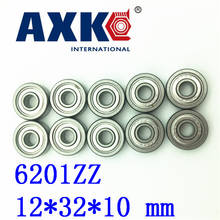 Axk 10pcs Free Shipping Miniature Deep Groove Ball Bearing 6201zz 12*32*10 Mm 2024 - buy cheap