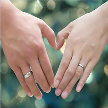 Anillos de pareja de alta calidad, breve anillo de acero de titanio para amantes, regalo para chicas 2024 - compra barato